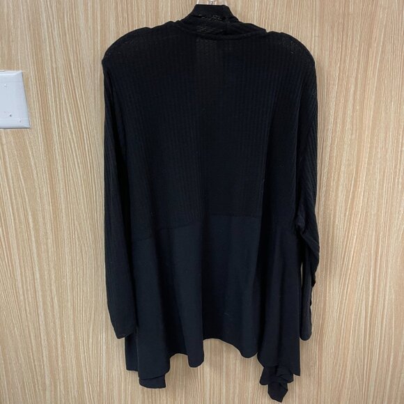 Catherines black open cardigan size 3X - Picture 4 of 5